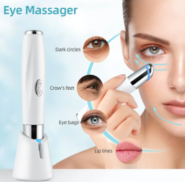 Close-up of the Electric Eye & Face Massager showing its heated, vibrating tip